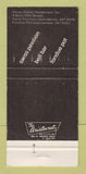 Matchbook Cover - Swiss Center Restaurant New York City WEAR 30 Strike