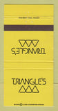 Matchbook Cover - Triangle's Port Arthur TX 30 Strike