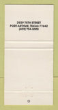 Matchbook Cover - Triangle's Port Arthur TX 30 Strike