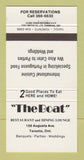 Matchbook Cover - The Boat Restaurant Toronto ON 30 Strike