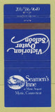 Matchbook Cover - Seamen's Inne Mystic CT Victorian Oyster Saloon 30 Strike