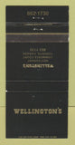 Matchbook Cover - Wellington's Restaurant Toronto ON 30 Strike