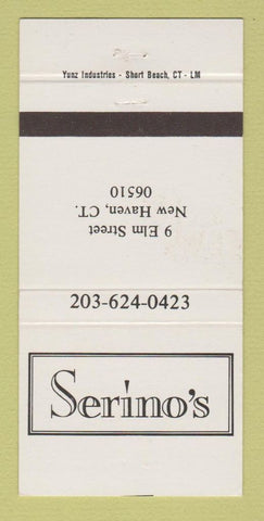 Matchbook Cover - Serino's Restaurant New Haven CT 30 Strike