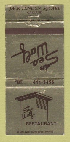 Matchbook Cover - Sea Wolf Restaurant Oakland CA Jack London Square 30 Strike