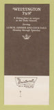 Matchbook Cover - Wellington Inn Oak Brook IL SAMPLE 30 Strike