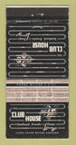 Matchbook Cover - Club House Restaurant Miami Beach FL 30 Strike