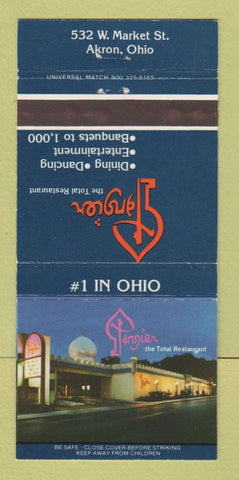 Matchbook Cover - Tangier Restaurant Akron OH 30 Strike