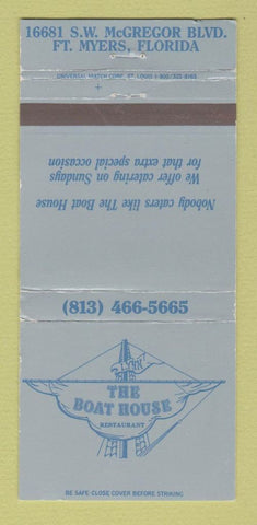 Matchbook Cover - The Boat House Restaurant Fort Myers FL 30 Strike