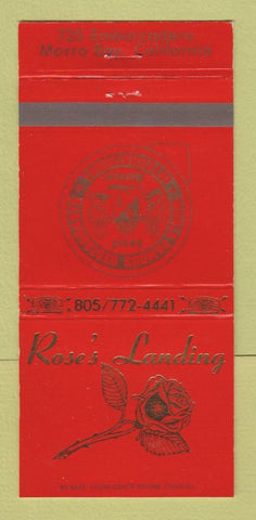 Matchbook Cover - Rose's Landing Morro Bay CA 30 Strike