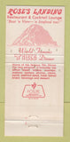 Matchbook Cover - Rose's Landing Morro Bay CA 30 Strike