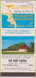 Matchbook Cover - Pony Corral Drive Inn Winnipeg MB 30 Strike