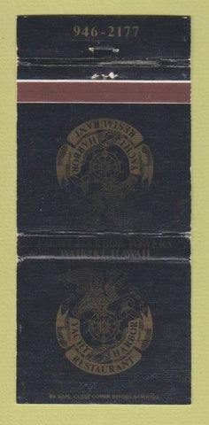 Matchbook Cover - Yacht Harbor Restaurant Waikiki Hawaii WORN 30 Strike