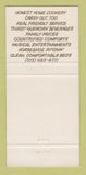 Matchbook Cover - 20 Mile House 20 Mile Stand OH 30 Strike