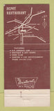 Matchbook Cover - Waukesha & Western Railway Restaurant WI 30 Strike
