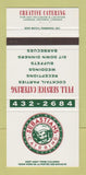 Matchbook Cover - Sebastians Catering London ON 30 Strike