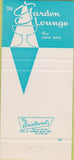 Matchbook Cover - The Garden Lounge Curtis Hotel Minneapolis MN 30 Strike