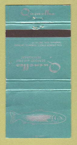 Matchbook Cover - Quenelles Restaurant Fish Seafood Toronto ON WEAR 30 Strike