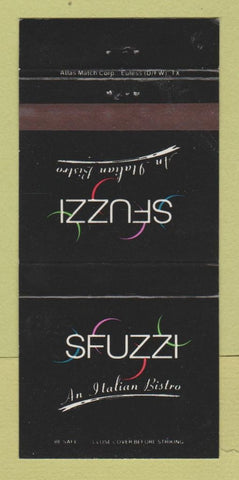 Matchbook Cover - Sfuzzi Italian Bistro 30 Strike