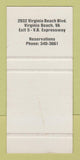 Matchbook Cover - Tandom's Pine Tree Inn Virginia Beach VA 30 Strike