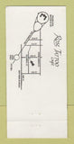Matchbook Cover - Rose Tattoo Cafe Philadelphia PA WEAR 30 Strike