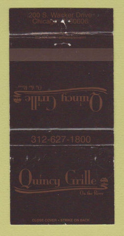 Matchbook Cover - Quincy Grille Chicago IL WEAR 30 Strike