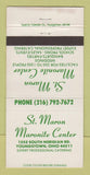 Matchbook Cover - St Maron Maronite Center Youngstown OH 30 Strike