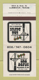 Matchbook Cover - The Depot Restaurant Bar Lubbock TX 30 Strike