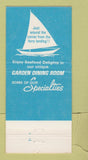 Matchbook Cover - 7 Seas Restaurant Sausalito CA 30 Strike