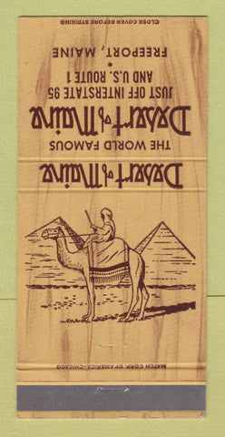 Matchbook Cover - Desert of Maine Restaurant Freeport ME 30 Strike