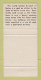 Matchbook Cover - Desert of Maine Restaurant Freeport ME 30 Strike