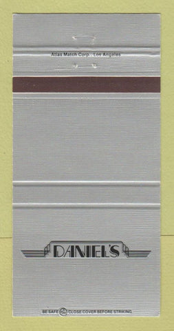Matchbook Cover - Daniel's Beverly Hills CA 30 Strike