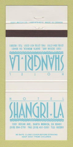 Matchbook Cover - Hotel Shangri La Santa Monica CA 30 Strike