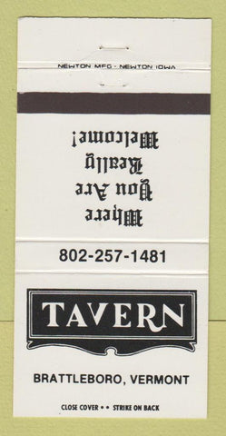 Matchbook Cover - Tavern Brattleboro VT 30 Strike
