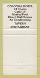 Matchbook Cover - Tavern Brattleboro VT 30 Strike