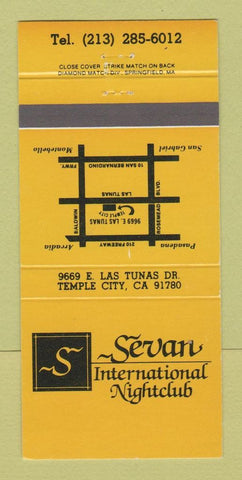 Matchbook Cover - Seven International Night Club Temple City CA 30 Strike