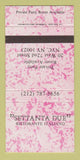 Matchbook Cover - Settanta Due Italian Restaurant New York City SAMPLE 30 Strike