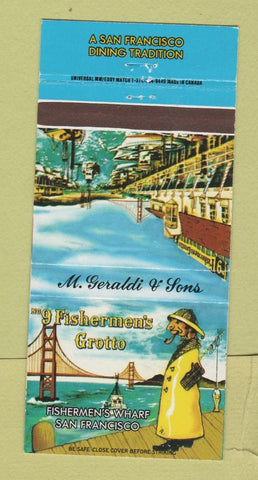 Matchbook Cover - #9 Fishermen's Grotto Restaurant San Francisco CA 30 Strike