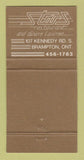 Matchbook Cover - Queen's Pizzeria Pizza Brampton ON 30 Strike