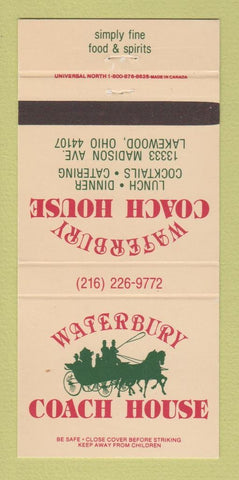 Matchbook Cover - Waterbury Coach House Lakewood OH 30 Strike