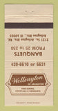 Matchbook Cover - Wellington of Arlington Heights IL restaurant 30 Strike