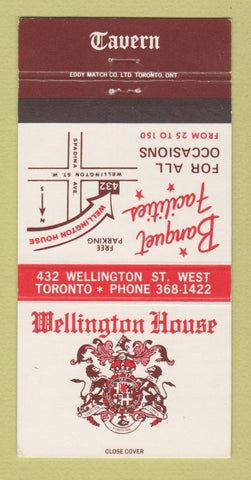 Matchbook Cover - Wellington House Tavern Toronto ON 30 Strike