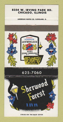 Matchbook Cover - Sherwood Forest Inn Chicago IL 30 Strike