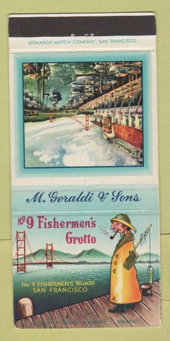 Matchbook Cover - #9 Fishermen's Grotto Restaurant San Francisco CA 30 Strike