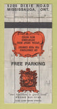 Matchbook Cover - Settler's Inn Mississauga ON WEAR 30 Strike