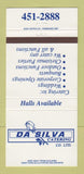 Matchbook Cover - Da Silva Catering WEAR 30 Strike