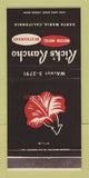 Matchbook Cover - Rick's Rancho Motor Hotel Santa Maria CA 30 Strike