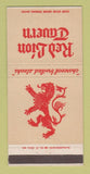 Matchbook Cover - Red Lion Tavern Hotel Leland Springfield IL 30 Strike
