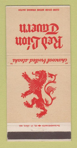 Matchbook Cover - Red Lion Tavern Hotel Leland Springfield IL 30 Strike