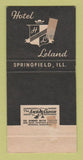 Matchbook Cover - Red Lion Tavern Hotel Leland Springfield IL 30 Strike
