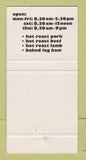 Matchbook Cover - Tony's Gourmet Roasts Townsville Australia? 30 Strike